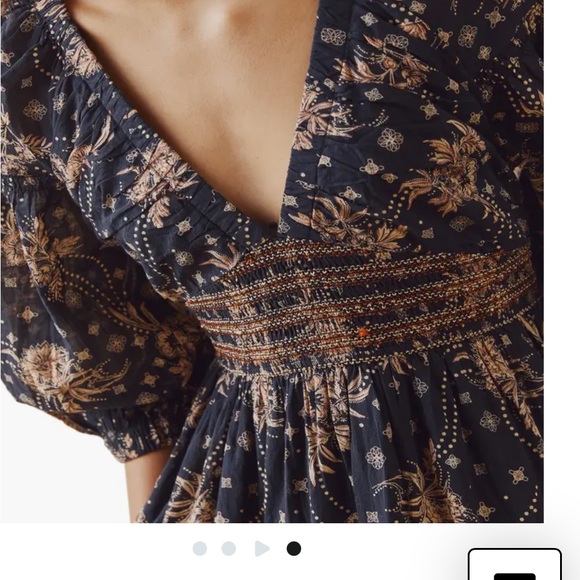 Like new Free People “Golden Hour” maxi dress size S. Stunning. Deep V. Boho - Picture 7 of 16